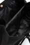 Women's Black Magnet Closure Suede Hand and Shoulder Bag - 5