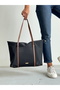 Women's Striped Shopperr Model Hand and Shoulder Bag - 2