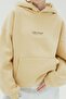 Women's Oversize Sweatshirt Hoodie Chmp Studios Printed Yellow – Hooded, Kangaroo Pocket, 3 Strands - 5