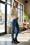 Women's Black Boots Ankle-Length Short Chunky Leather Quality Boots Heeled Winter Boots & Booties - 2
