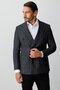 Men's Black Slim Fit / Narrow Fit Wide Swallowtail Jacket