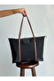Women's Striped Shopperr Model Hand and Shoulder Bag - 4