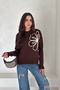 Soft Textured Pattern Embroidered Knitwear Sweater Aw25Kz0005 - 4