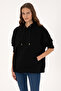 Women's Black Hooded Sweatshirt 50314938-Vr046