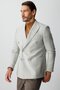 Men's Gray Slim Fit / Narrow Fit Wide Swallowtail Jacket - 3