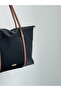 Women's Striped Shopperr Model Hand and Shoulder Bag - 5