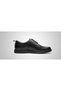 Gr0435 Genuine Leather Lace-Up Black Flat Eva Sole Stitching Detailed Sports Classic Shoes - 3