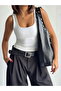 Stylish and Classic Model Shoulder and Hand Bag with Staple Detail - 5