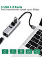 محول إيثرنت جيجابت USB 3.0 + 3 منافذ USB 3.0 Hub - موزع 4 في 1 - 7