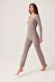 X Ece Mink Modal Fabric Long Sleeve Tracksuit Pajama Set Ribbed Pj2 - 6