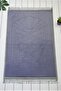 Soft Velvet Textured Plush Prayer Rug Purple