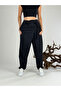 Belt Detail Design Black Women's Pants COC1054