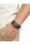 2-Piece Leather Bracelet Compass Vegvisir Design Brown Genuine Leather Bracelet Men's Bracelet - 2