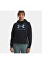 Rival Fleece Shimmer Women's Black Hooded Sweatshirt