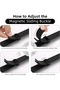 Soft Silicone Sport Band for Samsung Galaxy Watch 8 40mm/44mm/Classic 46mm- Black - 7