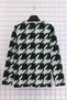 Women's Plus Size Stretch Fabric Crew Neck Houndstooth Pattern Soft Sweater Mom Blouse - 4