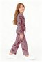 Girls' Pajama Bottoms with Elastic Waist and Rabbit Print - 2