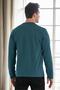 40222 Double Crew Neck Mens Sweatshirt-Petrol - 2