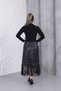Tasseled Leather Long Skirt - 4
