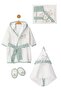 100% Cotton Newborn Baby Boy Bathrobe Set Suitable for Use between 0-2 Years Old (Boxed) - 2