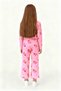 Girls' Pajama Bottoms with Elastic Waist and Rabbit Print - 3
