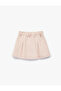 Cotton A-Line Above-The-Knee Pleated Velvet Skirt - 2