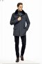 Larin Navy Blue Genuine Fur Collar Waterproof Men's Coat - 5