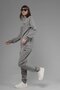 Unisex Regular Fit Mock Neck Half Zip Interlock Pique Sweatshirt - Gray - 6