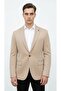Beige Men's Italian Fit Blazer Jacket – Sleeve Patched, Slim Fit, Stylish and Modern Design - 2