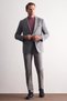 Gray Mono Collar Wool 6 Drop Comfort Fit Classic Jacket 1002255150 - 4