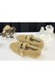 Women's Pearl and Tuğra Detailed Plush Ballerinas - 4