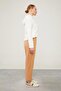 Camel Elastic Waist Drawstring Trousers - 4