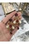 Equivalent brand earth tones drop model earrings - 2