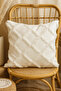 Decorative Punch Throw Pillow Cover 43X43 |   Bohemian Nordic Style Embroidered Pillow