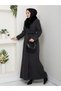 Women's New Season K Double-Breasted Full-Length Coat with Collar Buttons, Fur Collar and Belt - 4