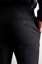 Black Side Pocket Open Leg Flexible Slim Fit Classic Classic Trousers 1003255163 - 5