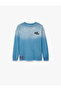 Cotton Long Sleeve Crew Neck Printed T-Shirt