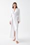Women's Long White Satin Dressing Gown - 2