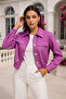 Women's Rosewood Long Sleeve Pocket Detail Short Jacket - 3