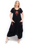 Black Double Pocket Embroidered Shalwar Cut Summer Dress Alc-X13643 - 4