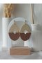 Taupe Brown Gray Cream Ecru Beige Dangle Polymer Clay Earrings Soft Nude Color