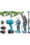 4-in-1 Electric Garden Tool Set — Pruning Shears, Chainsaw, Branch Cutter & Blower with Extension