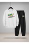 سويت شيرت للأطفال - طقم رياضي برقبة دائرية SURFER CROCODILE B مطبوع 3 Thread Shardonlu