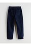 Özmarka New Season Indigo Elastic Waist Girls' Jean Pants - 3