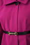 Women's Belted Melton Poncho 9170 - Dark Pink - 5