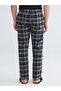 Anthracite Standard Mold Plaid Men's Pajama Bottoms - 4