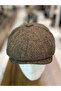 Men's Winter Cap British Style Peaky Blinders Newsboy Trend 8 Panel Cap Herringbone - 3