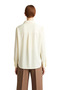 Women's Striped Oversized Shirt Offers Elegance with Modern Cut and High Collar Details, Comfortable to Wear - 5