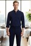 Unisex Regular Fit Cotton Linen Look Long Sleeve Shirt Offers Everyday Elegance Aesthetic - 2