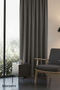 Luxury First-Class Honeycomb Velvet Textured Gray Island Floor Curtain - 4